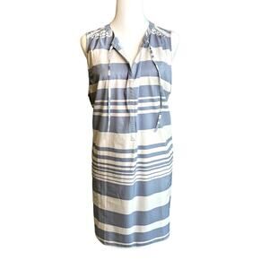 prAna Sleeveless Striped Tunic Cruise Vacation Casual Travel Dress Size XL